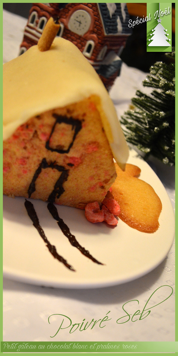 Petit gâteau au chocolat blanc et pralines roses_vertical