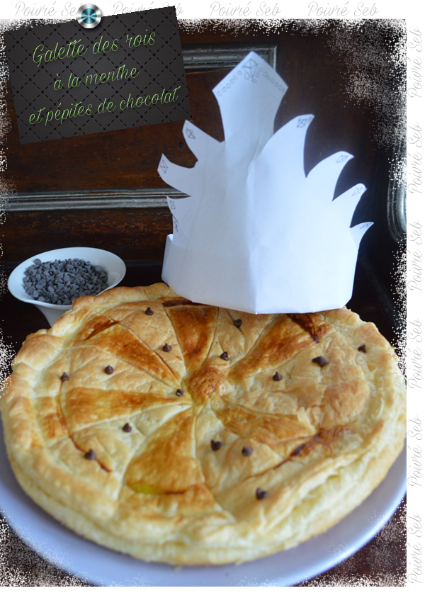 Galette des rois menthe chocolat Droite