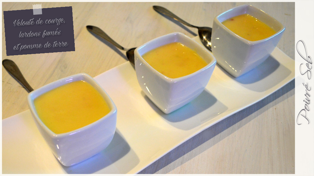 Velouté en verrine présentation