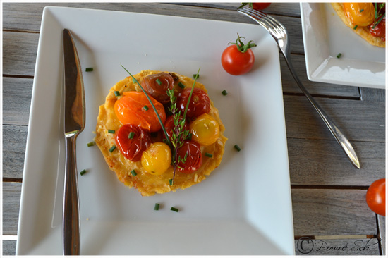 Les tatins de tomates cerises multicolores