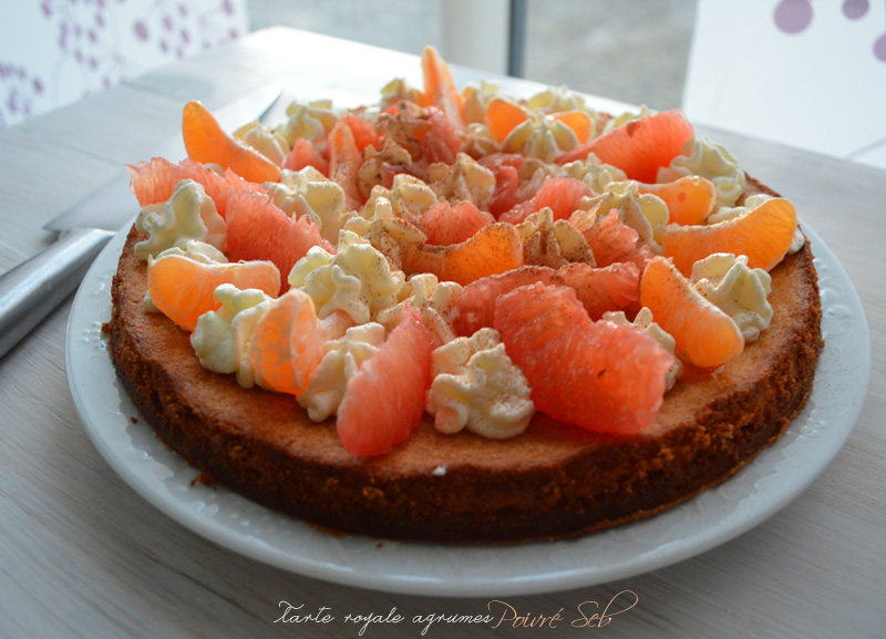 Tarte royale agrumes