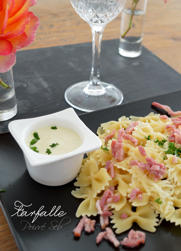 Farfalle sauce moutarde au tartare