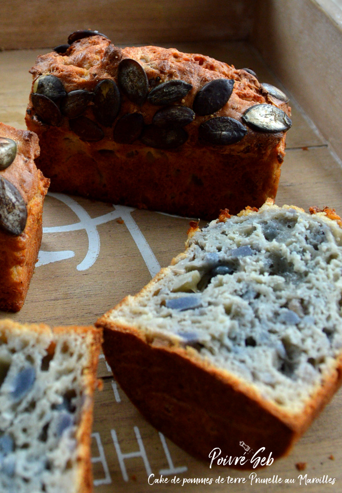 Cake de pommes de terre prunelle au maroilles